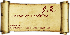 Jurkovics Renáta névjegykártya